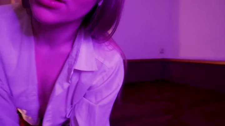 She stuck a rubber dick right under her skirt