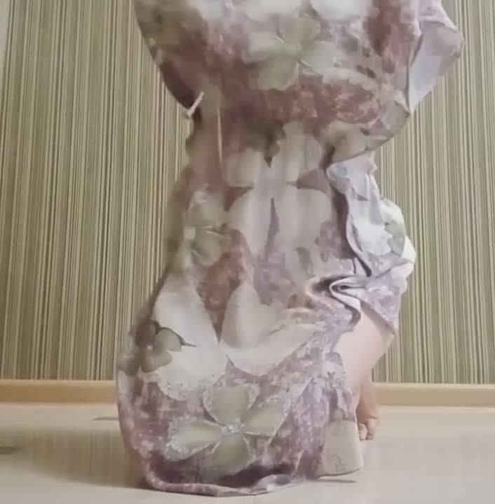 She took off her dress and jerked herself off