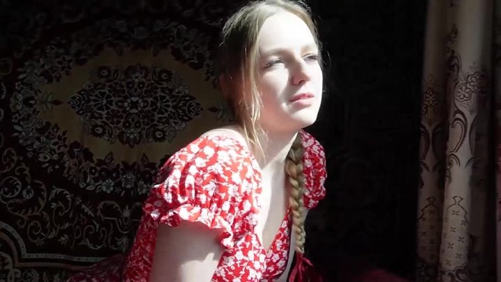 Gentle sex with a village beauty