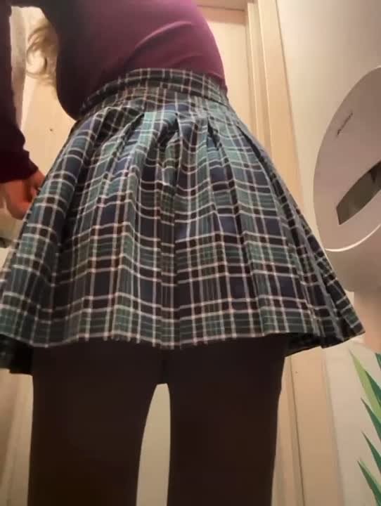And under her skirt...
